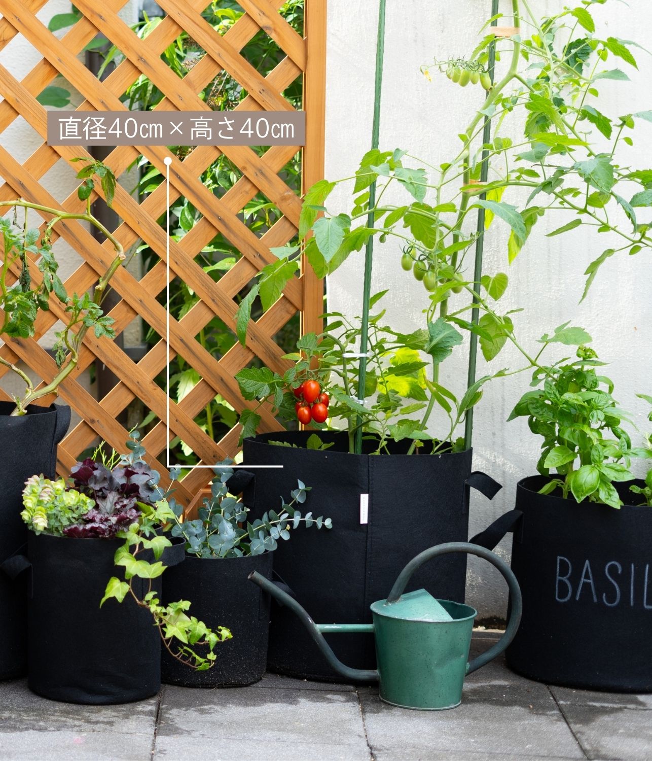 フェルト鉢カバー・プランター 13号<br>(40×40㎝) 10個セット