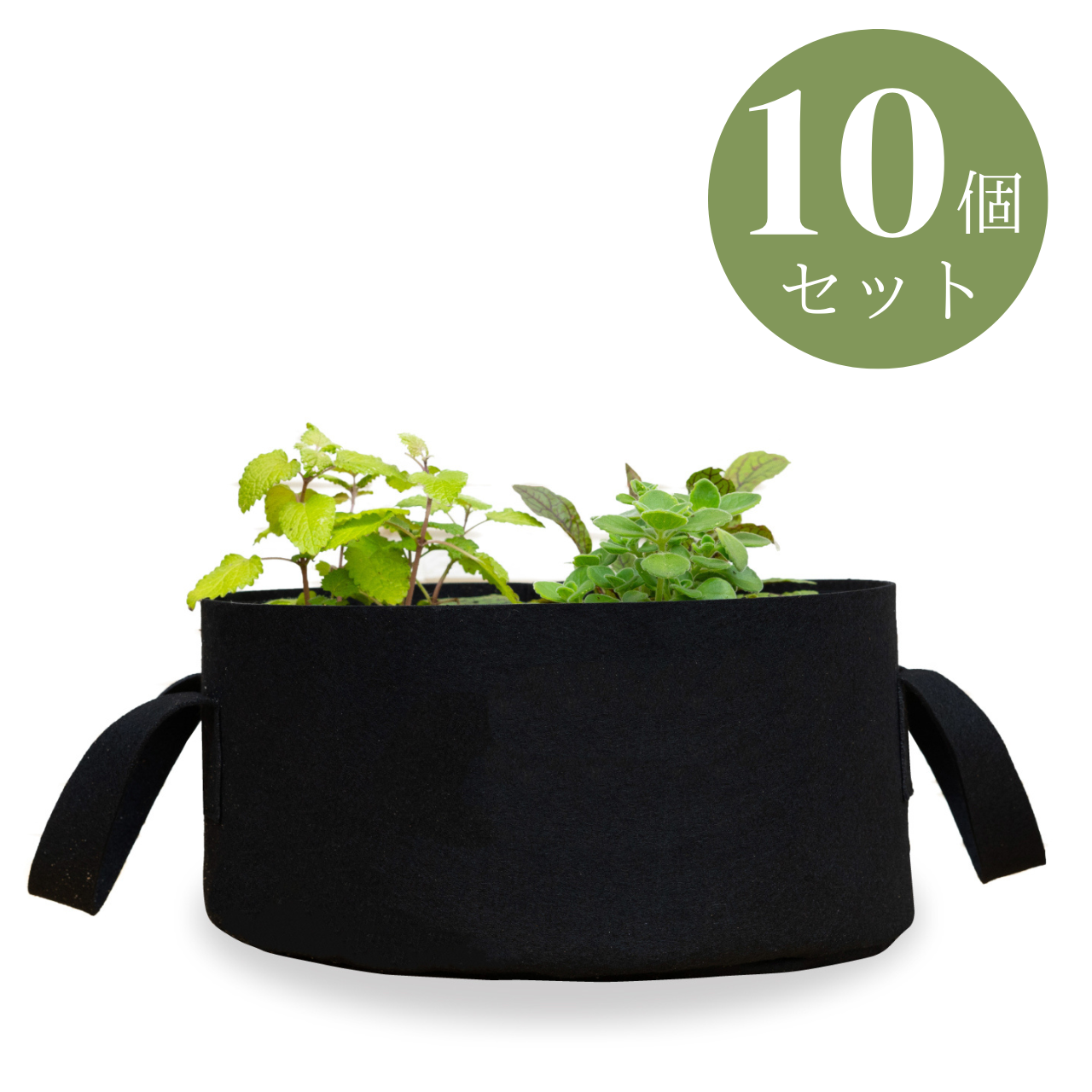 フェルト鉢カバー・プランター 浅型<br>(30㎝×15㎝）10個セット