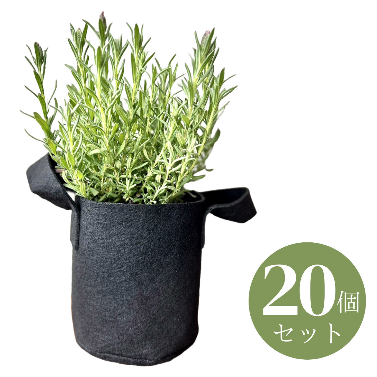 フェルト鉢カバー・プランター 5号<br>(15㎝×15㎝）20個セット